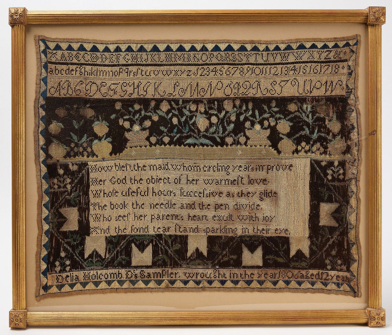 Delia Holcomb - Needlework Sampler (1 of 3)