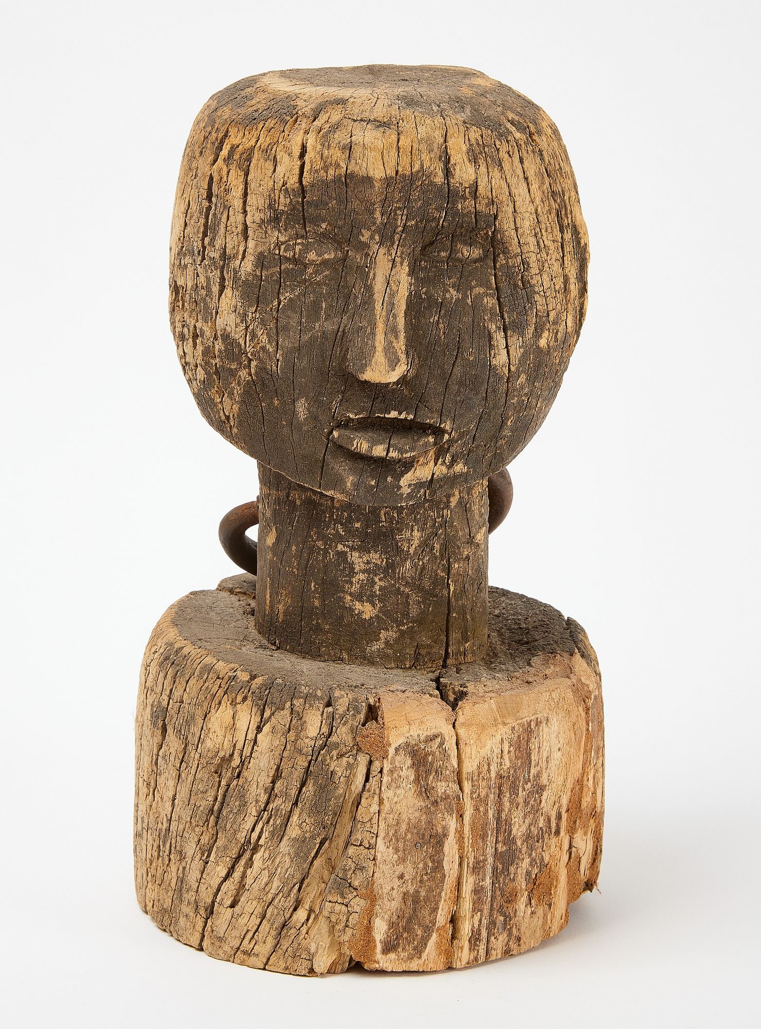 Folk Art Head Hitching Post Head (1 of 5)