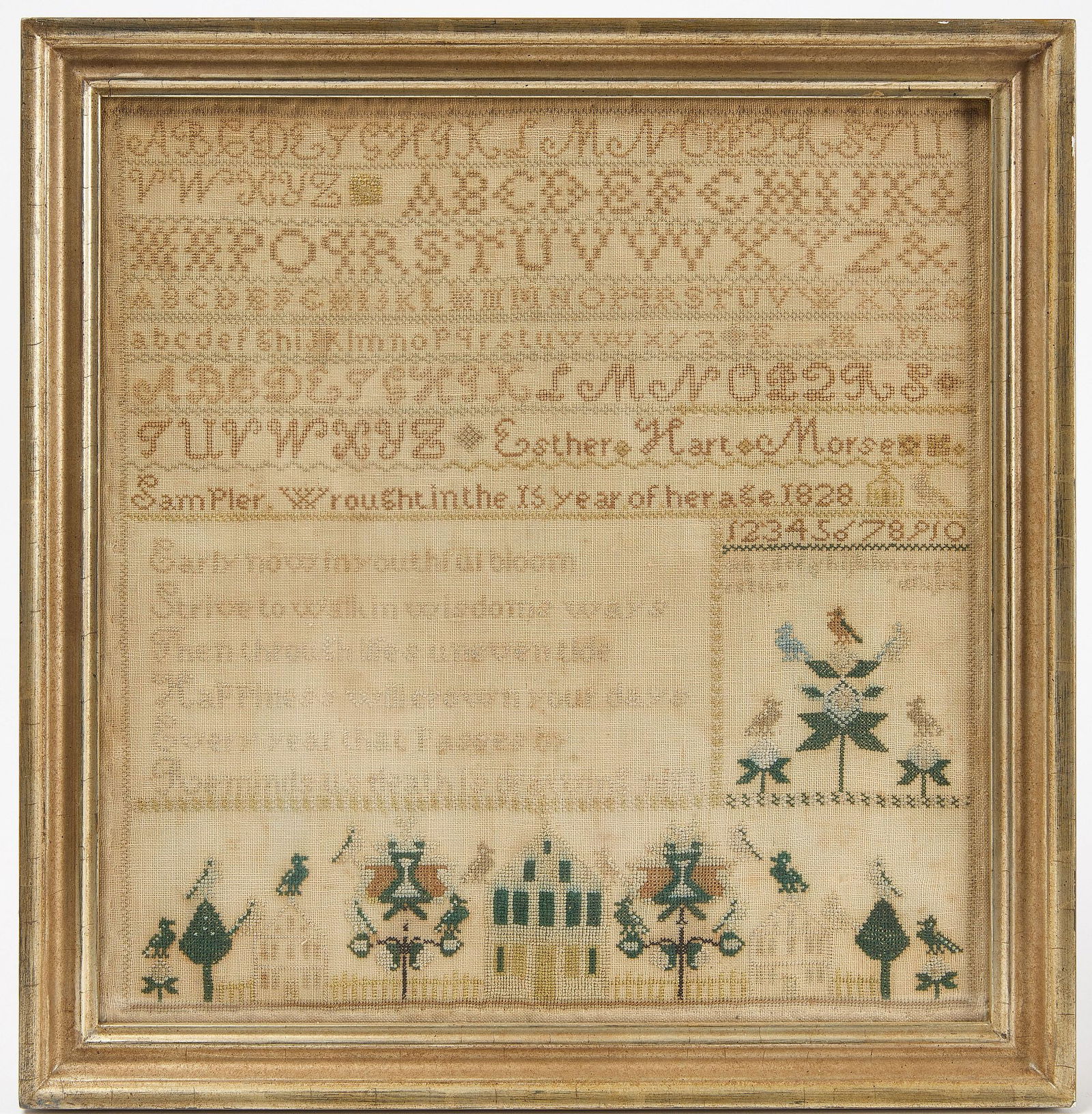 Litchfield Co. Connecticut Needlework Sampler (1 of 2)
