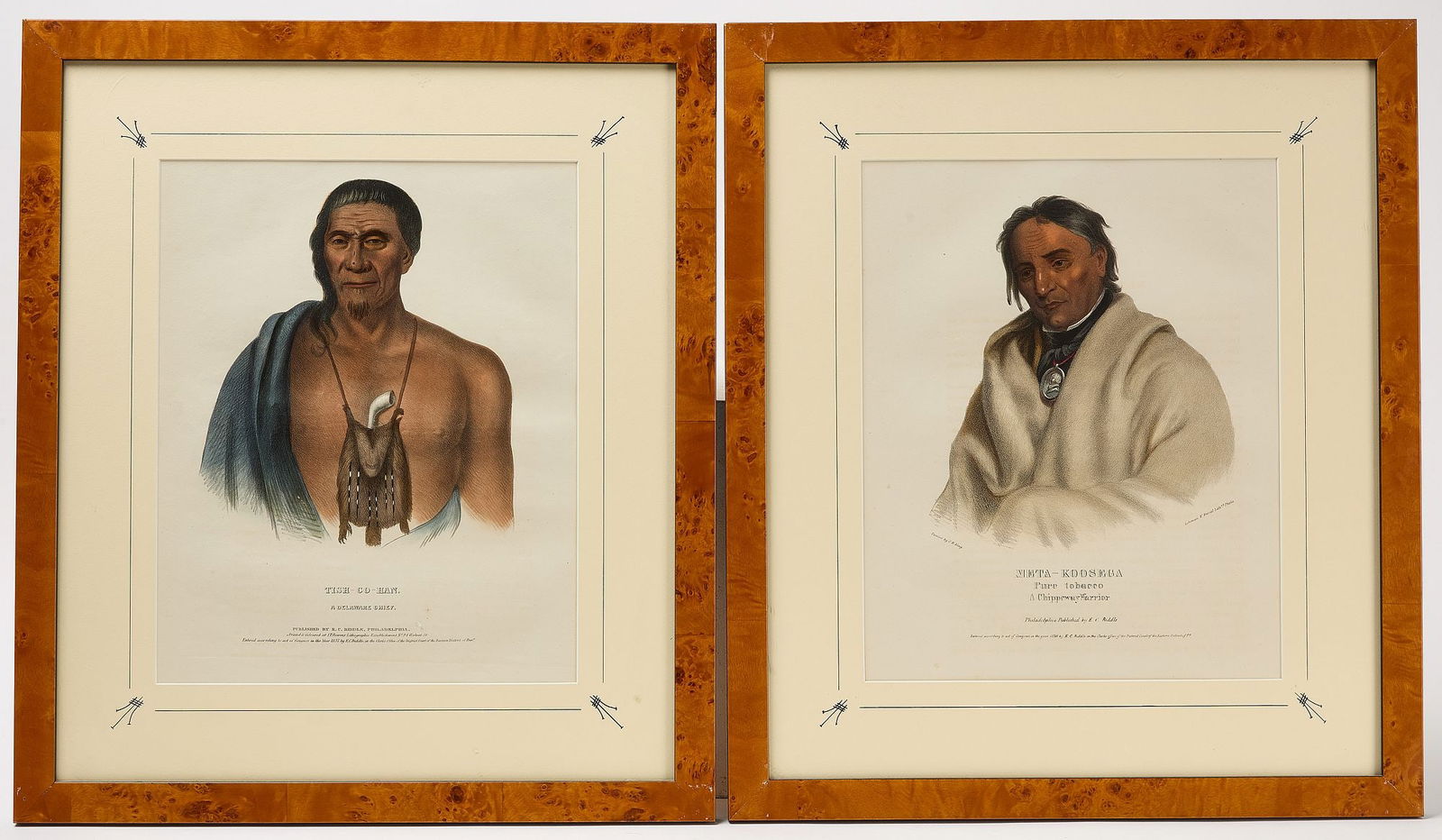 Two Native American Hand-Colored Prints (1 of 5)