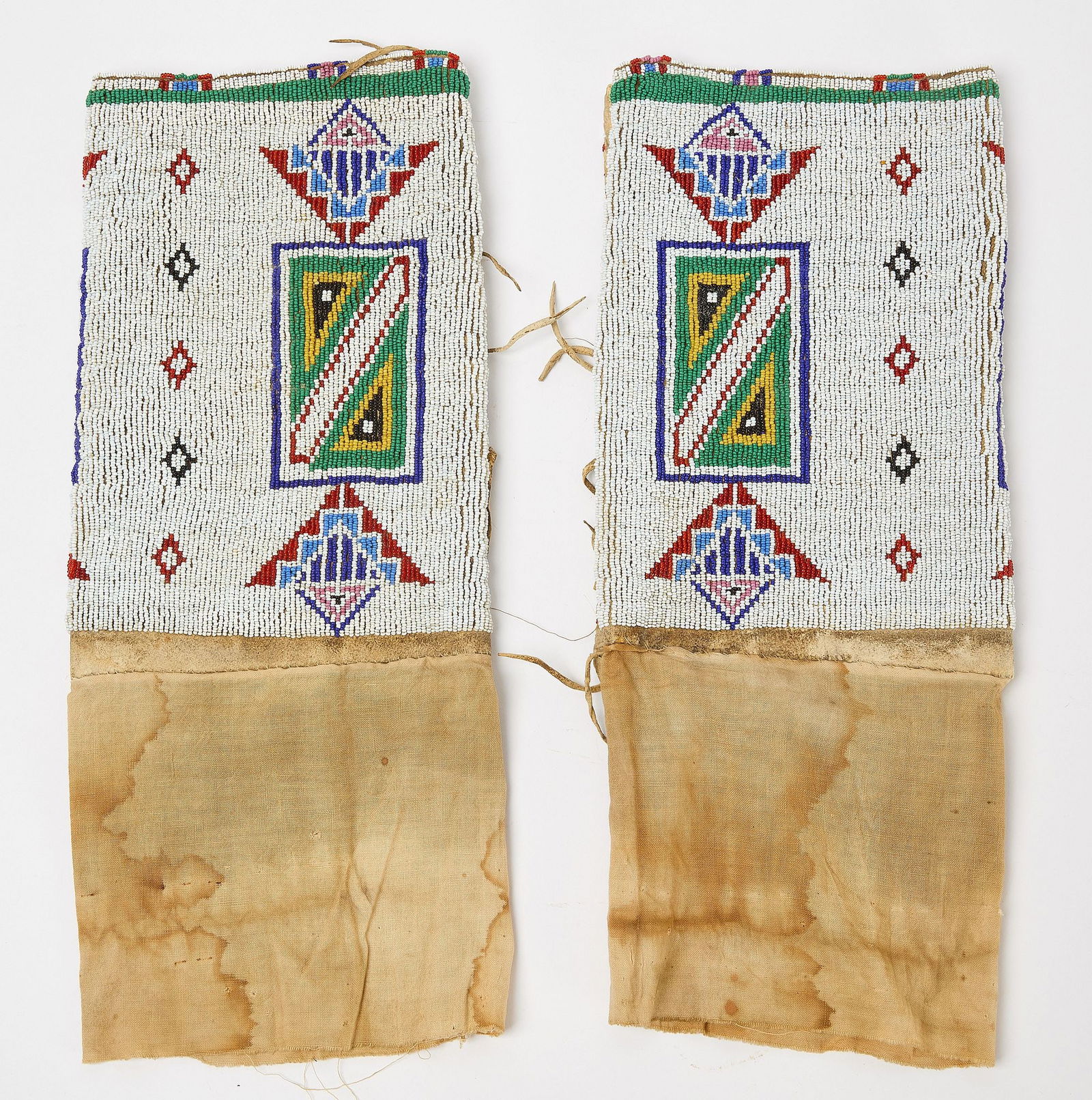 Pair of Native Fully Beaded Leggings (1 of 5)