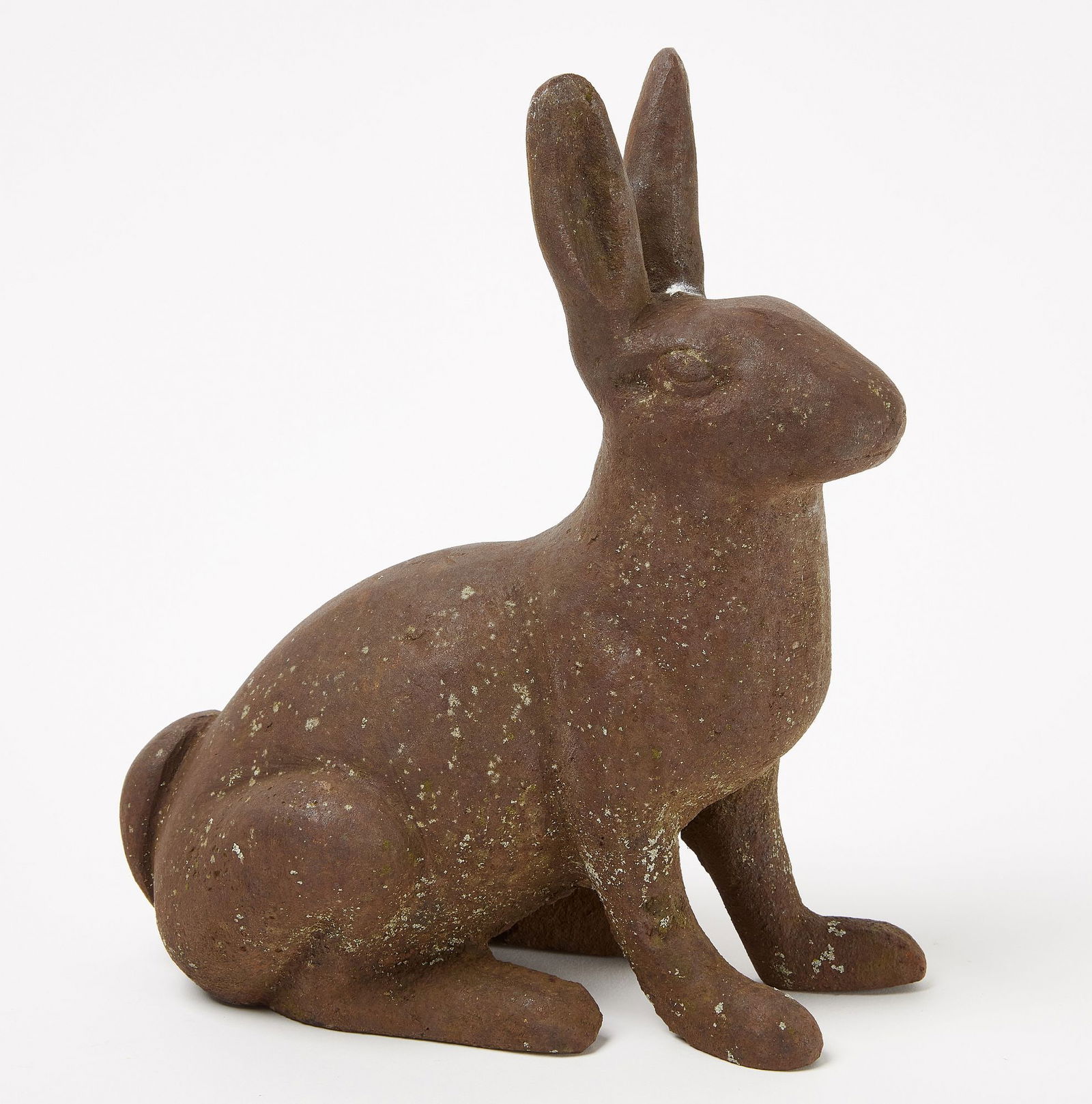 Cast Iron Rabbit: Cast iron rabbit. First half of 20th century. H 11" L 9". Condition: Excellent with age and use-appropriate wear. Link to hi-res images: https://www.dropbox.com/scl/fo/go13reo7p7ave9hq8qomi/