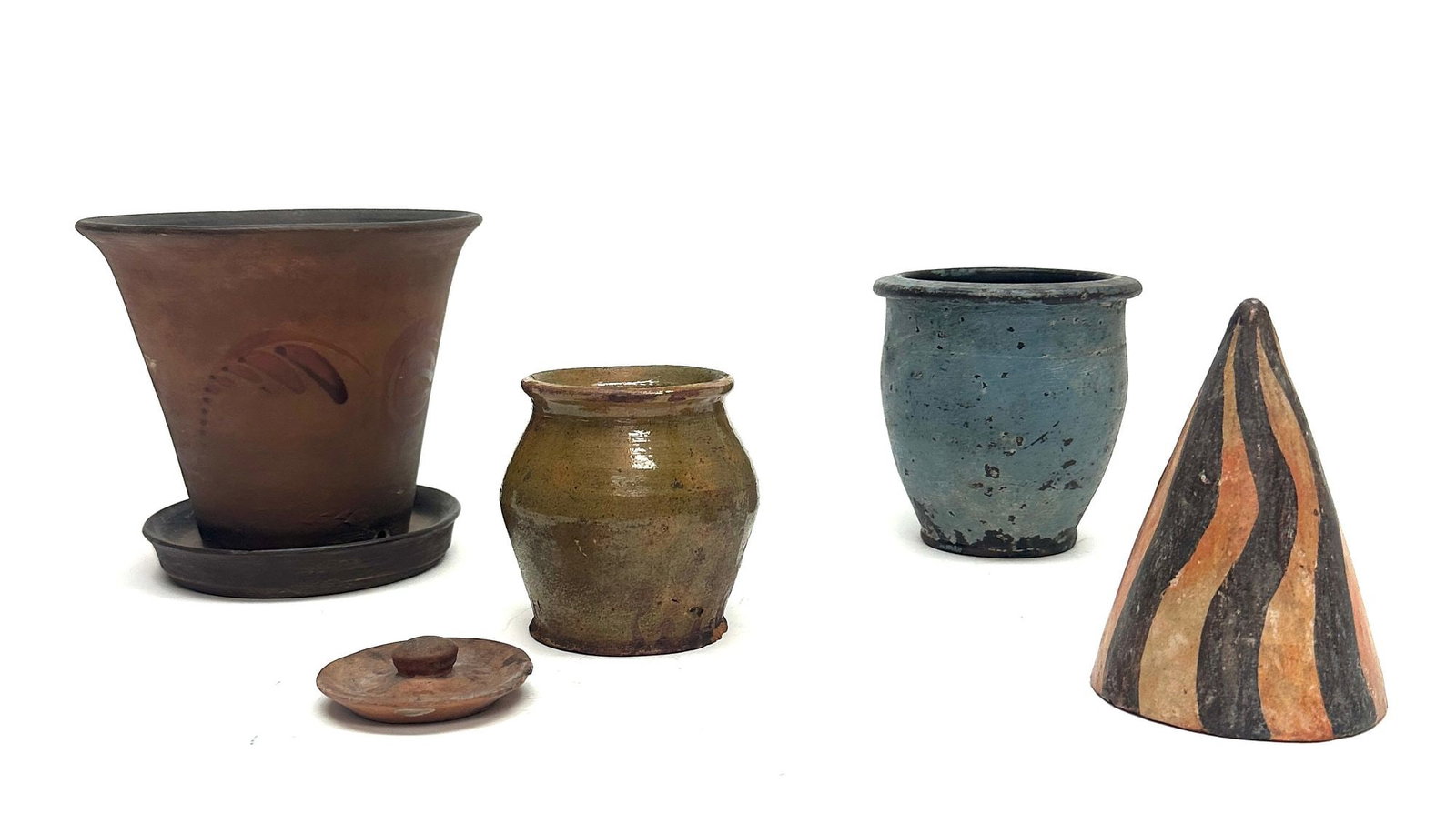 Four Pieces of Early Redware (1 of 6)