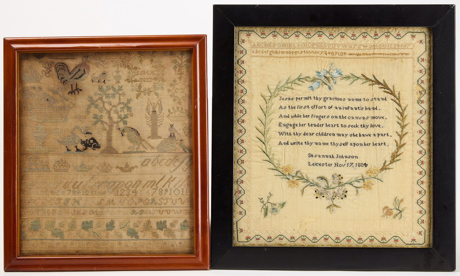 Two Needlework Samplers (1 of 3)