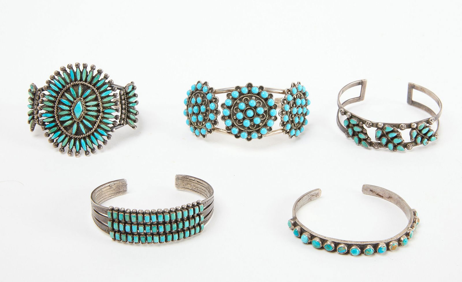 Five Native Cuff Bracelets (1 of 2)