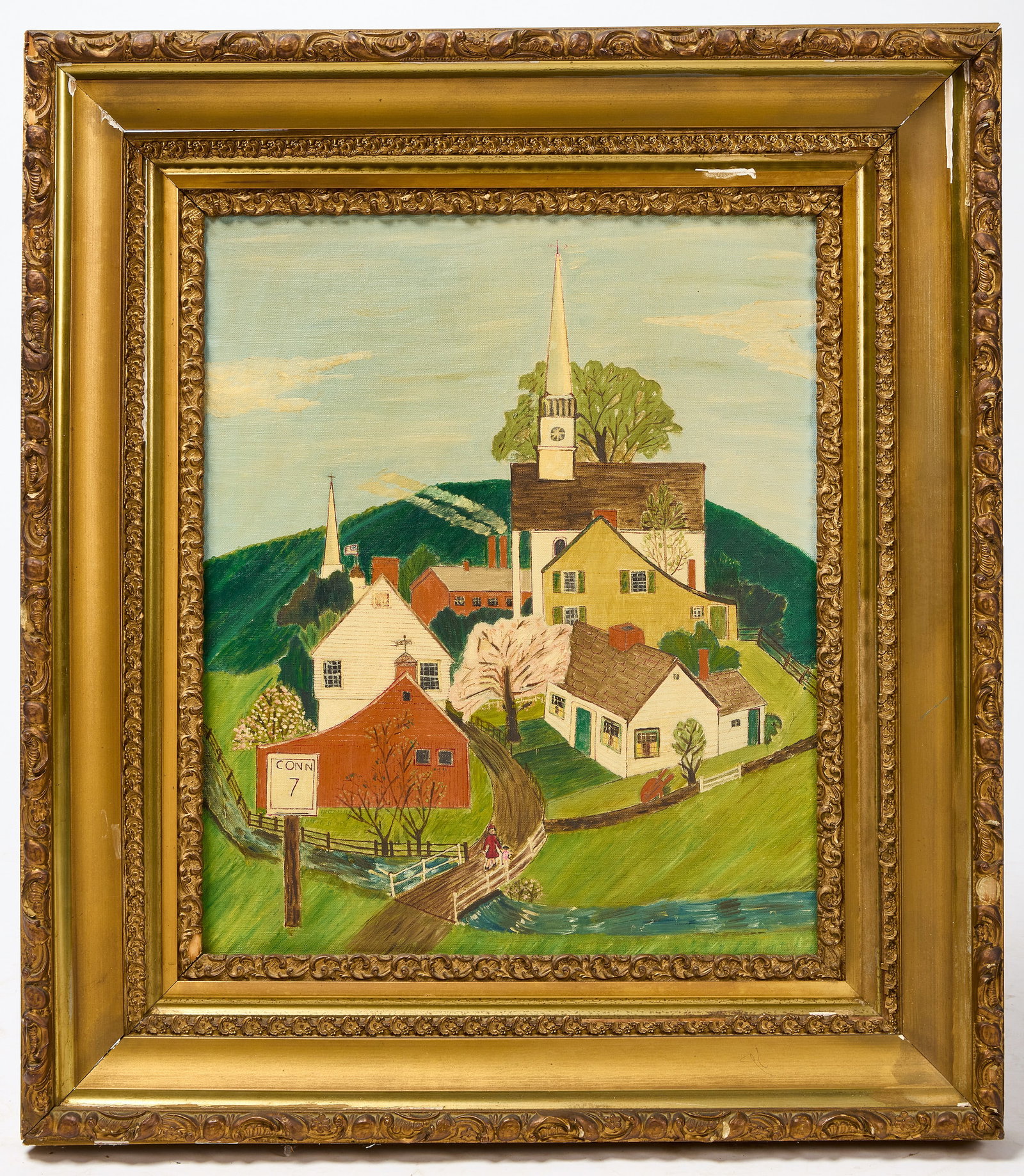 Connecticut Folk Art Painting (1 of 3)