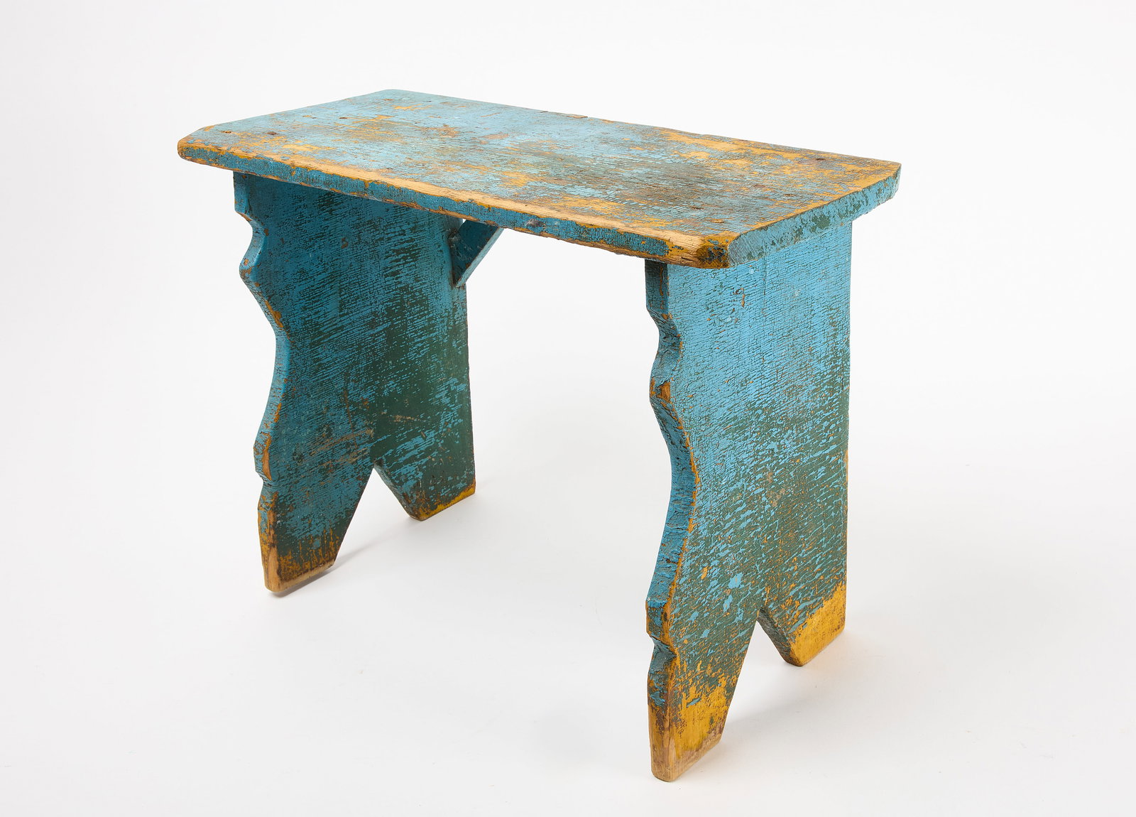 Blue Painted Stool (1 of 6)