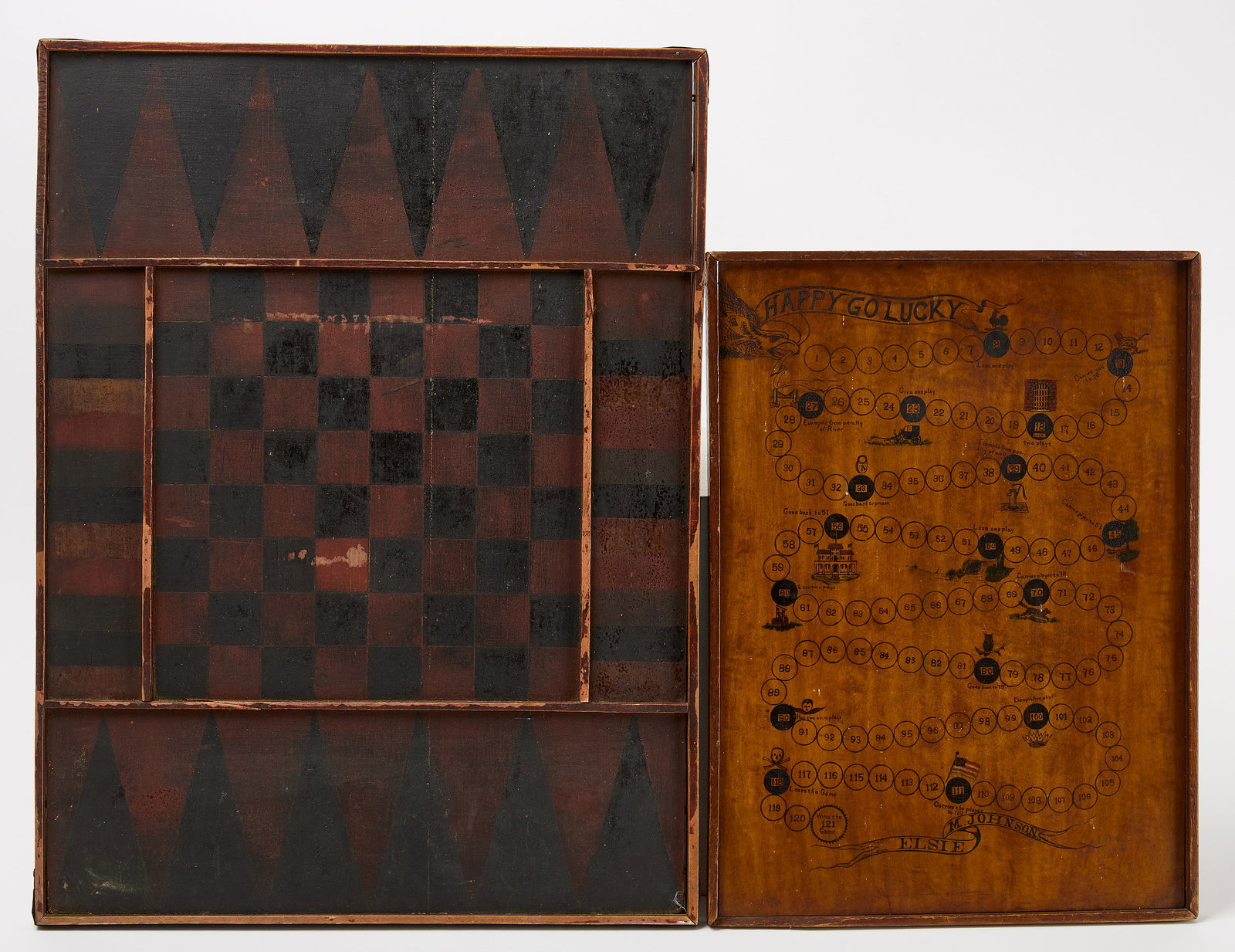 Checkers and Happy Go Lucky Game Boards (1 of 6)