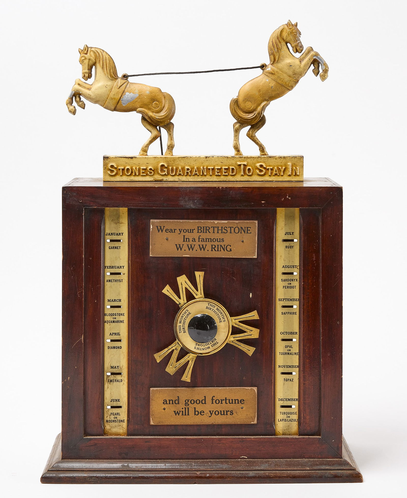 Watson's Jewelry Clock-Wind Horse Pull Advertising Display (1 of 7)