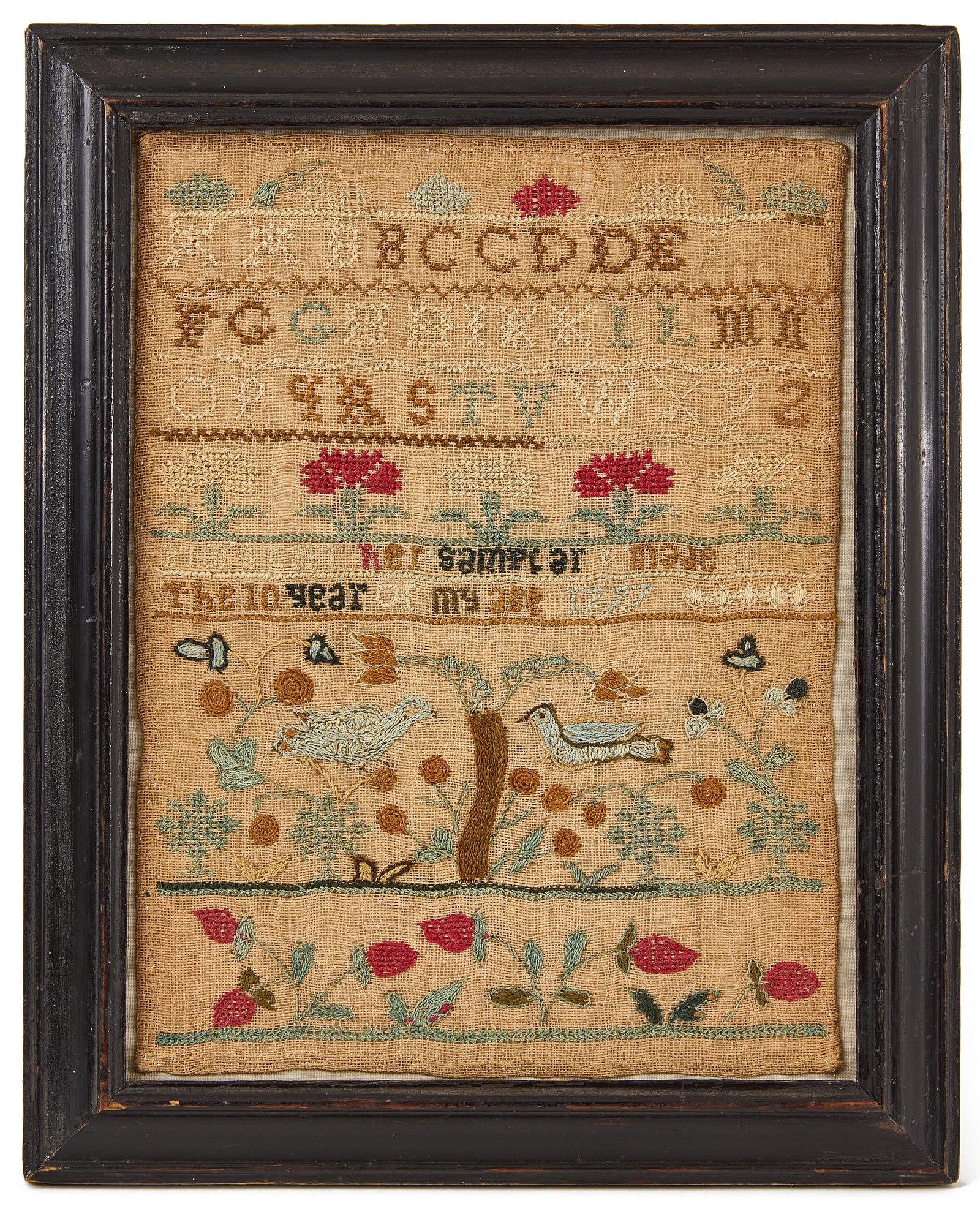 Mary Carr - Needlework Sampler 1777 (1 of 2)