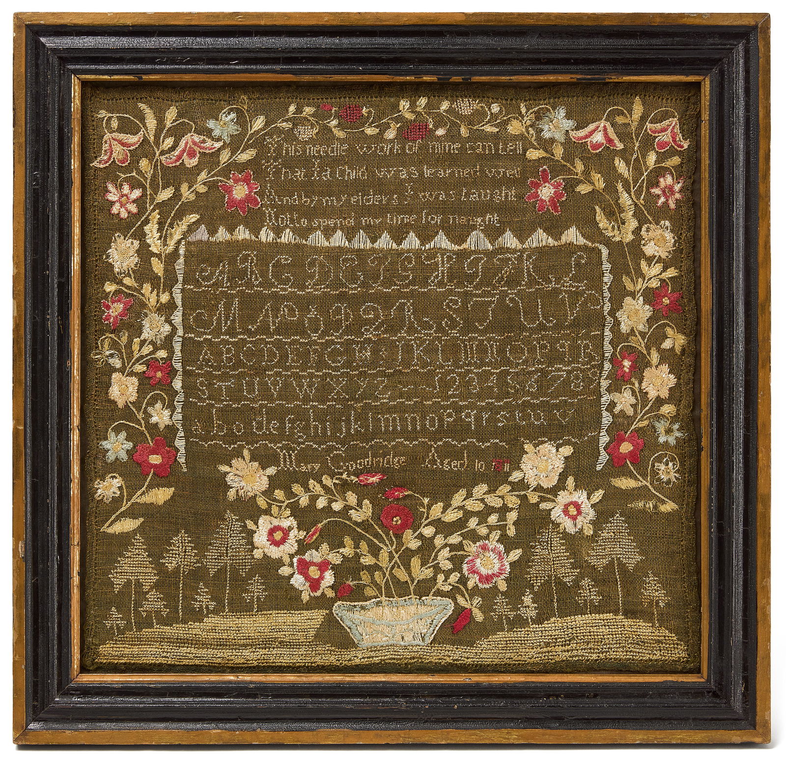 Needlework Sampler - Mary Goodridge (1 of 3)