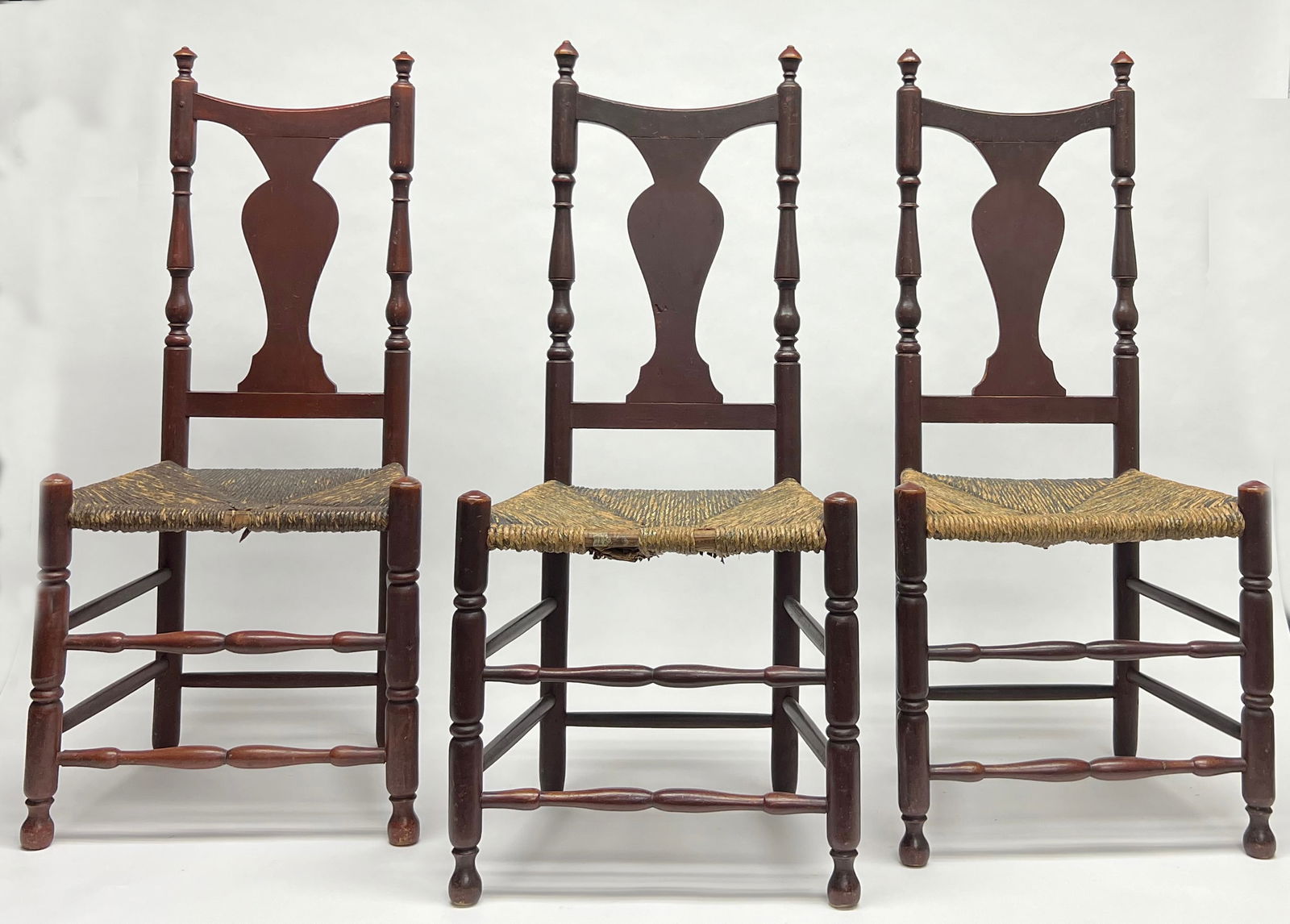 Three Queen Anne Fiddle Back Side Chairs (1 of 20)