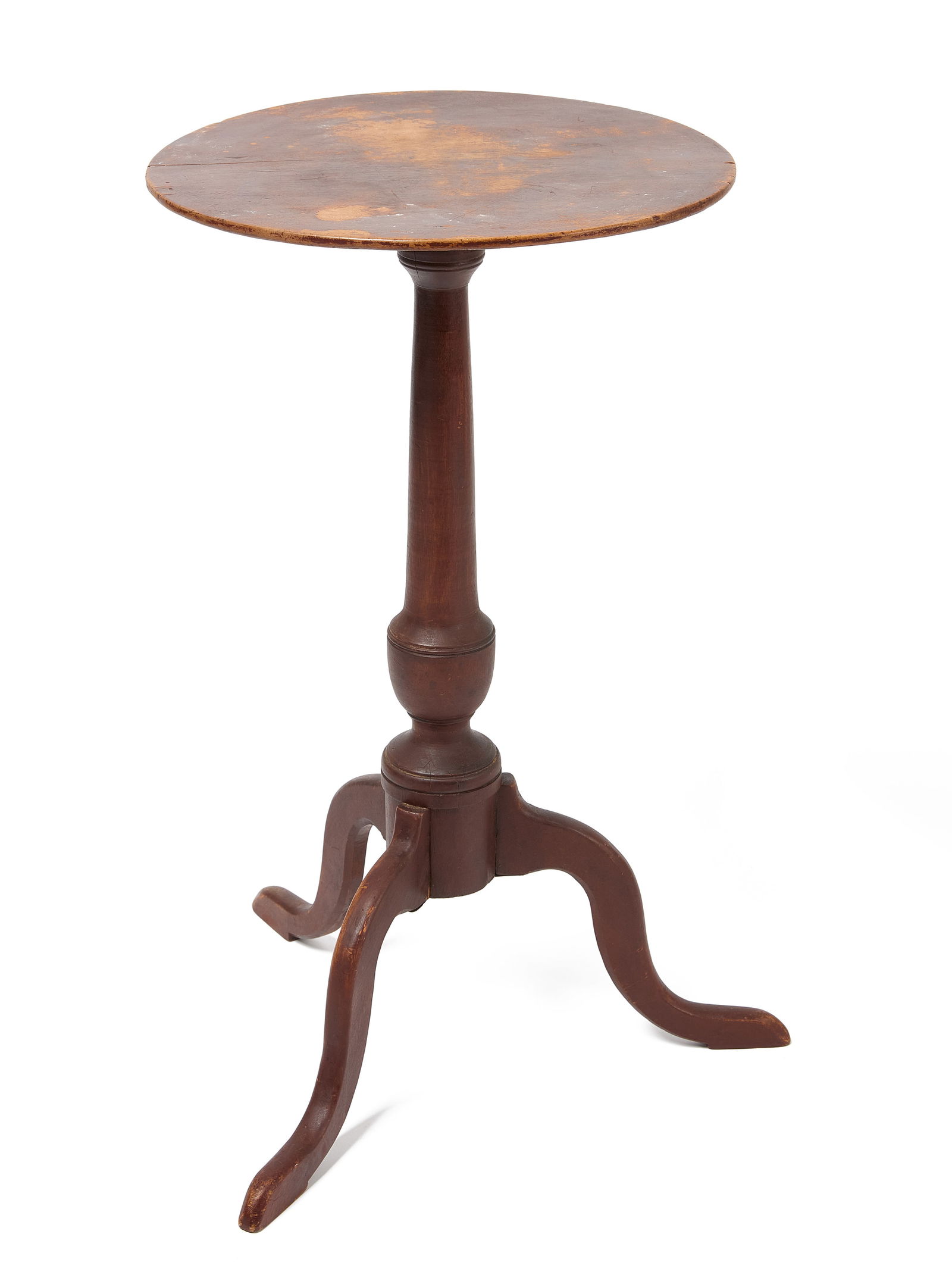 Queen Anne Candlestand in Red Paint (1 of 11)