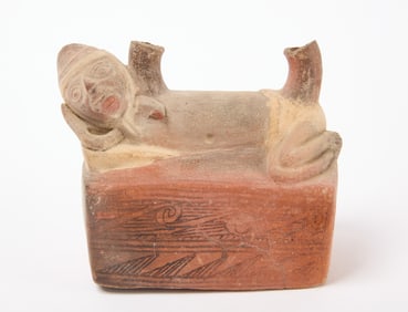 Pre Colombian Pottery Reclining Figure