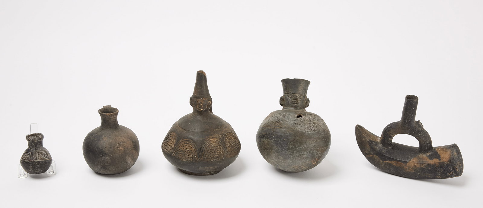 Group of Early Black Peruvian Pottery (1 of 6)