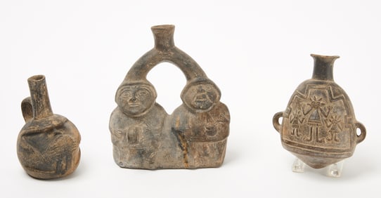 Three Peruvian Pottery Vessels