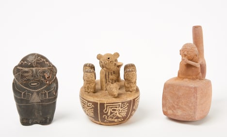 Three Peruvian Pottery Vessels