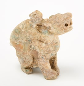 Peruvian Stone Figure of Lions