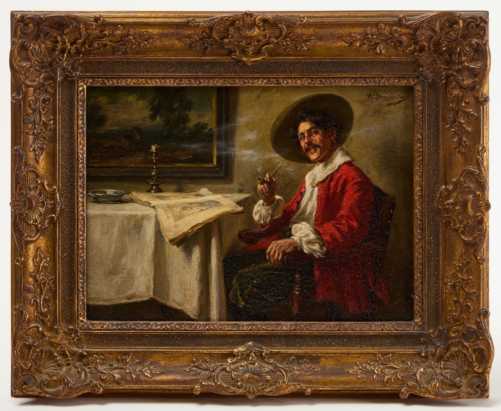 Portrait of Man With Pipe (1 of 3)