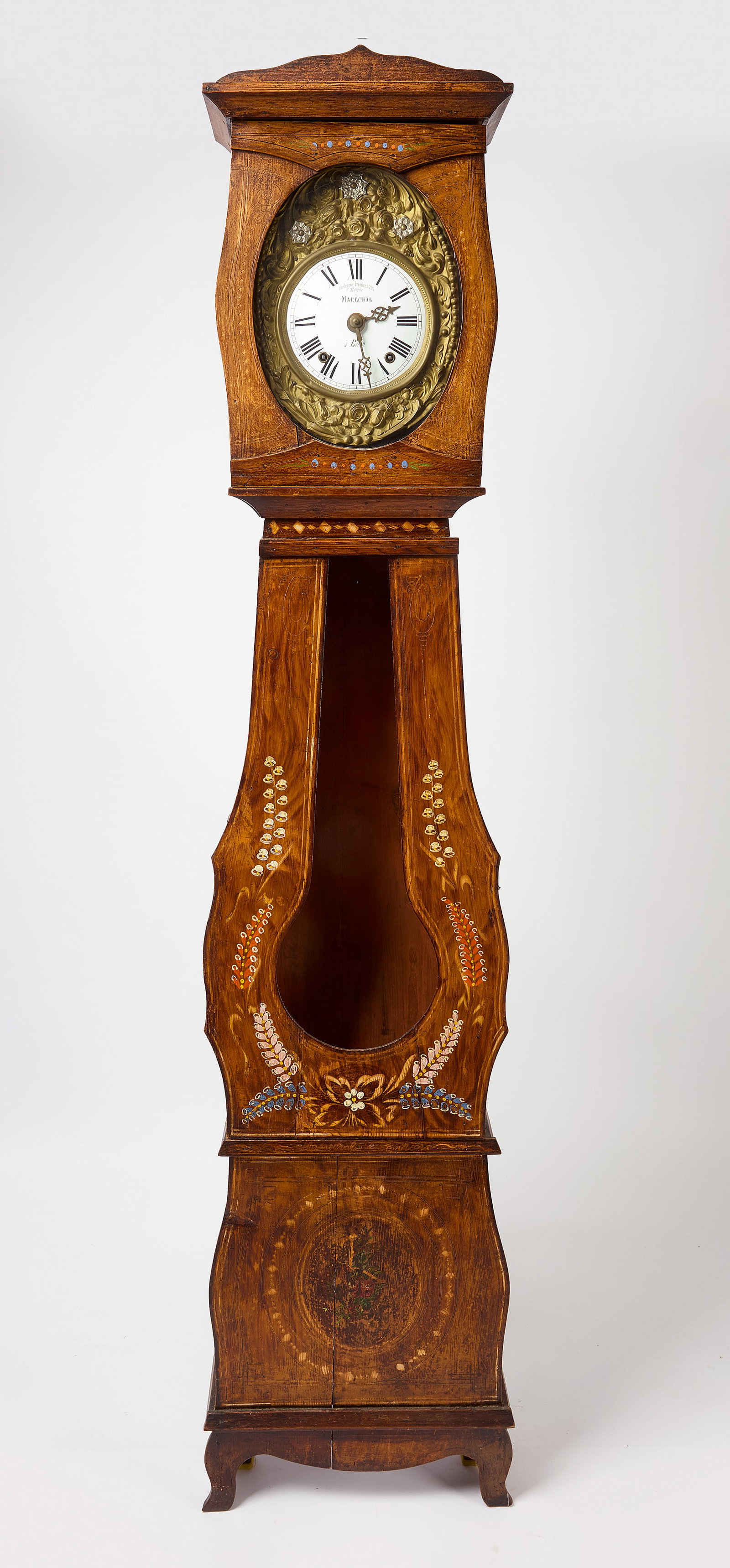 Painted Scandinavian Tall Clock (1 of 8)