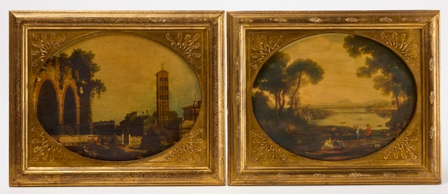 G. Canaletto - Two Italian Views
