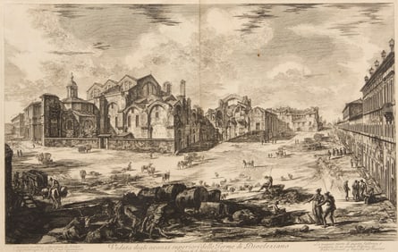 Giovanni Battista Piranesi - View of the Upper Ruins of the Diocletian Baths