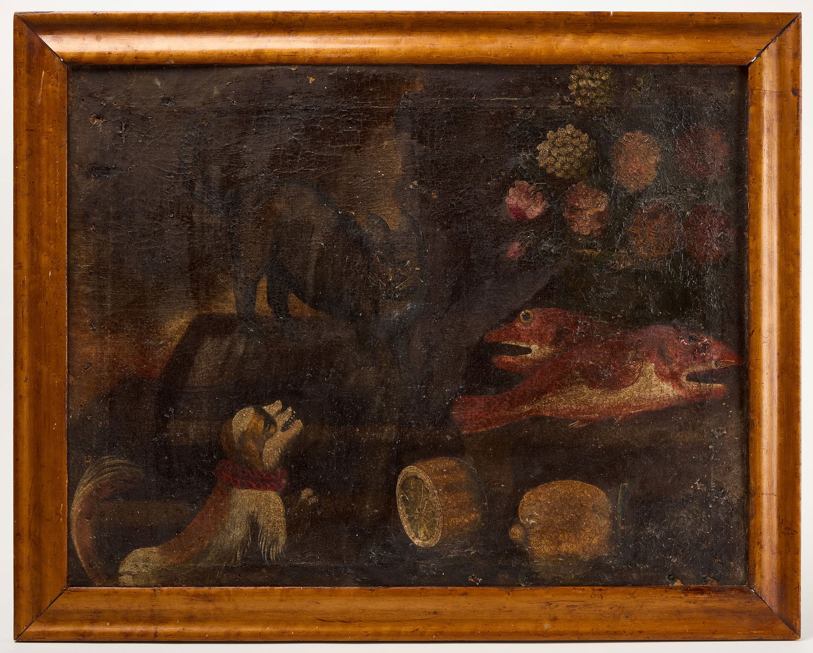 Early European Still Life with Cat and Dog (1 of 3)