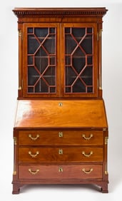 George III Desk Bookcase
