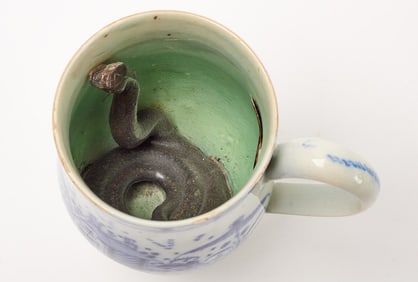 Pearlware Mug with Snake
