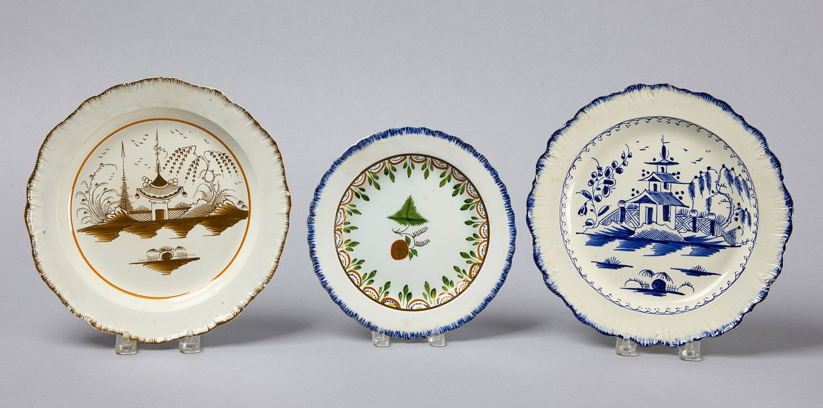 Three Pearlware Plates (1 of 5)