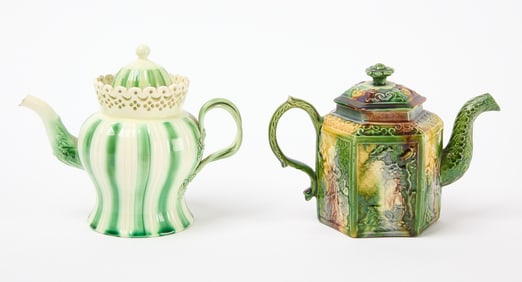 Two Early Ceramic Teapots