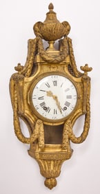 French Louis XV Cartel Wall Clock