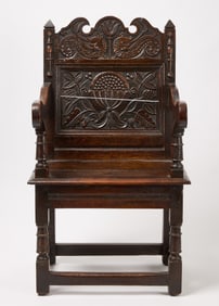 Early Oak Wainscot Chair