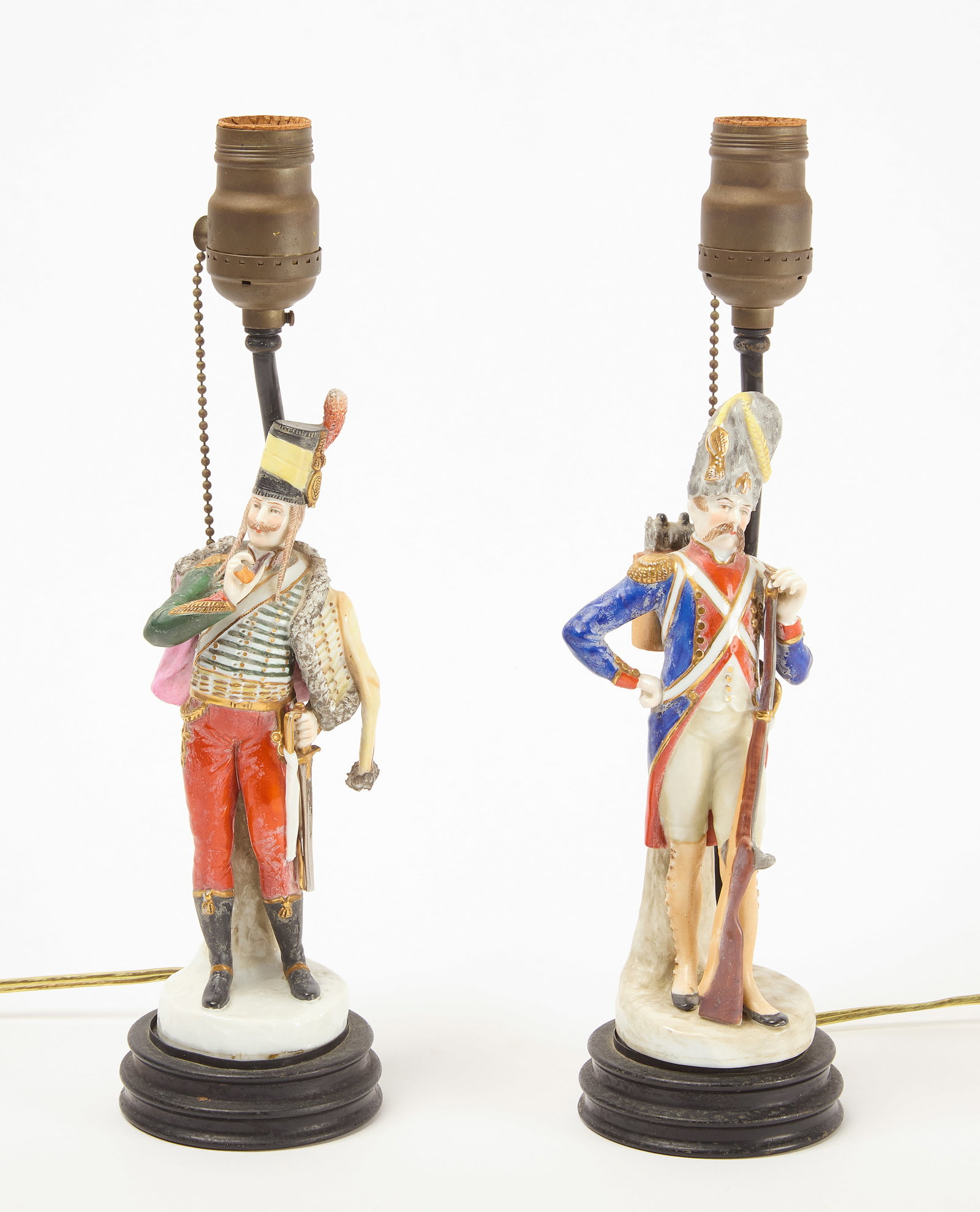 Pair of Porcelain Figure Lamps (1 of 5)