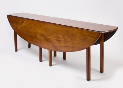 George III Oval Drop Leaf Table