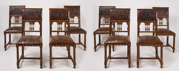 Fine Set of Eight French Dining Chairs