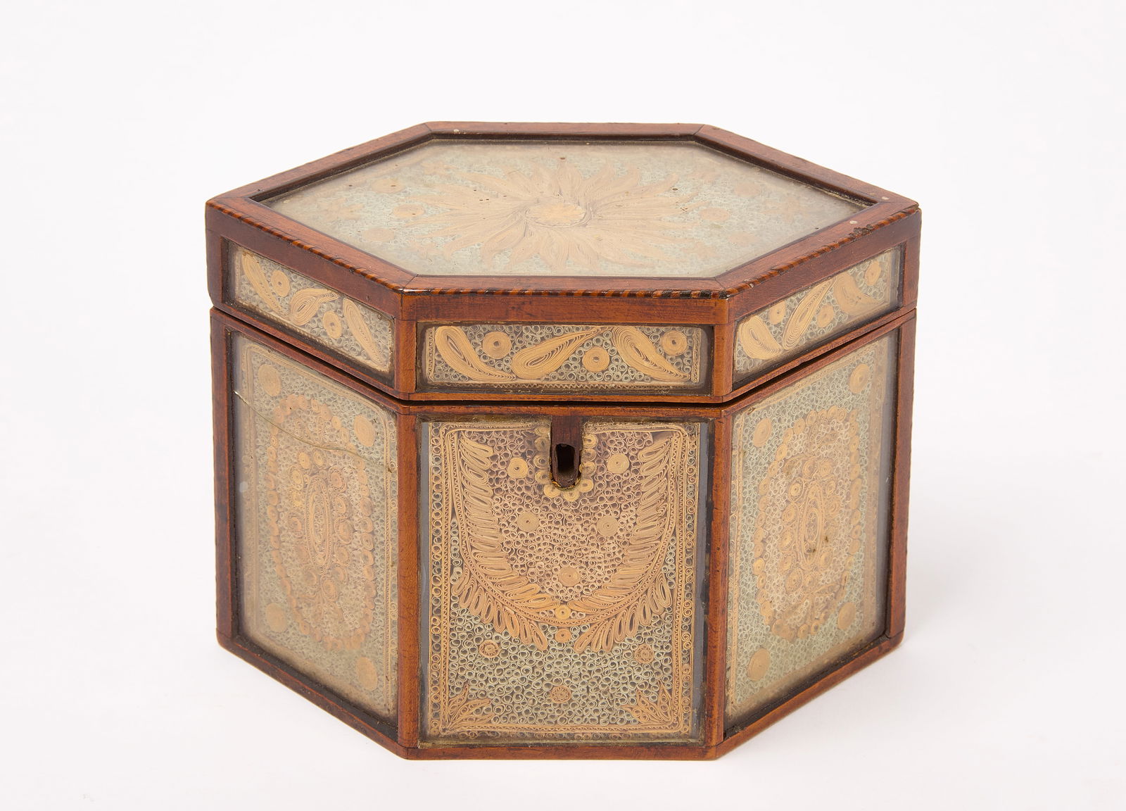 Quill Work Tea Caddy (1 of 6)