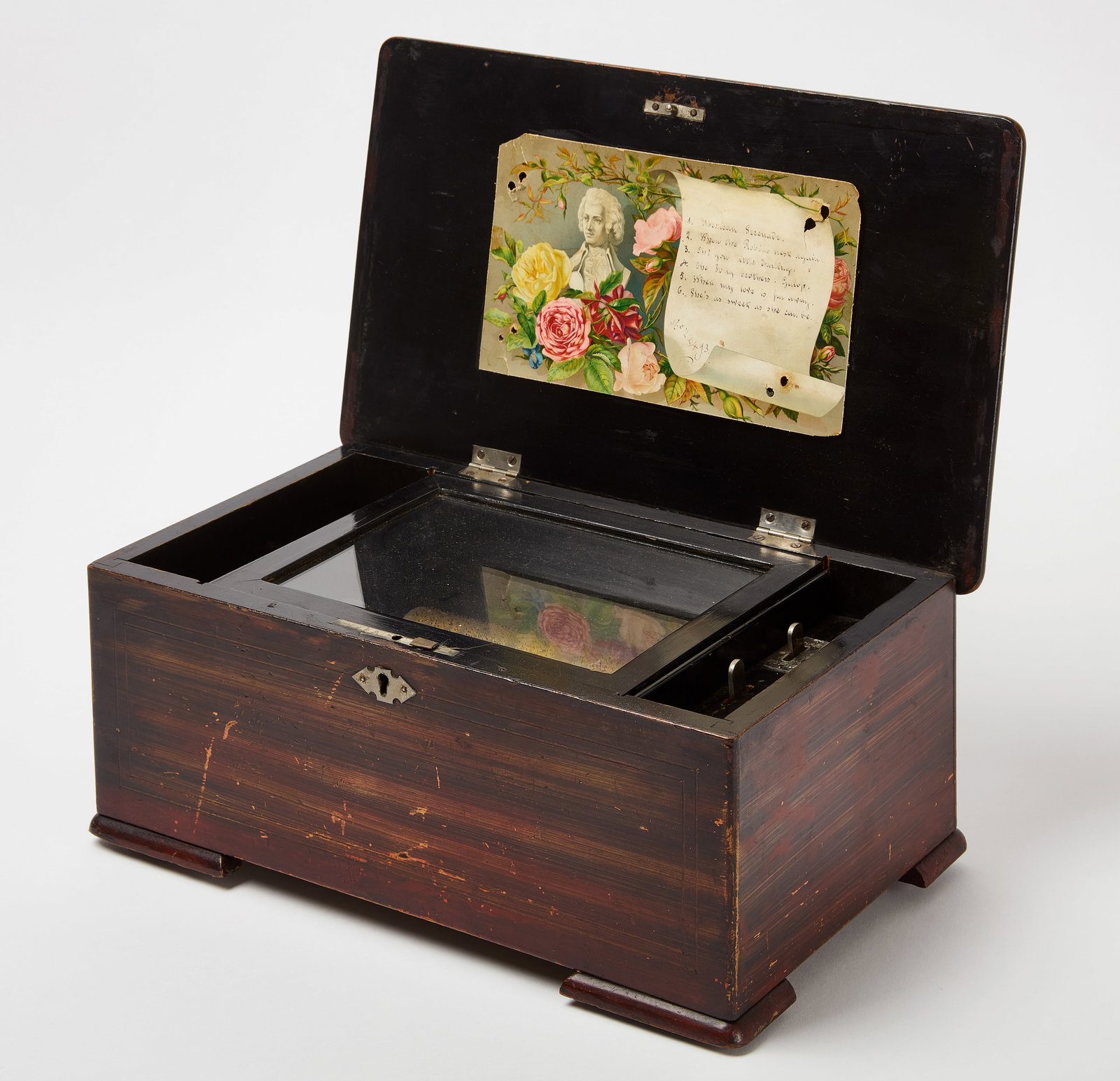 Music Box with Inlaid Wood Case (1 of 7)