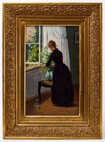 C. Carlson – Woman Arranging Flowers
