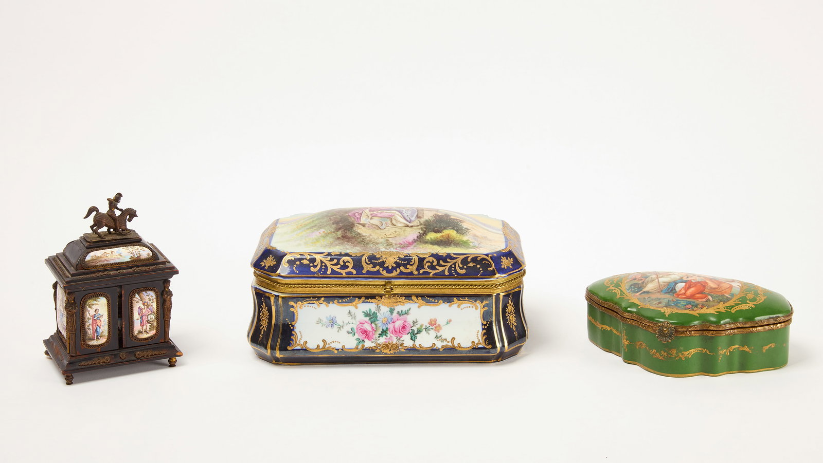Three Brass-Mounted Porcelain Boxes (1 of 6)