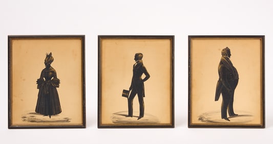 F. Frith – Three Silhouette Portraits
