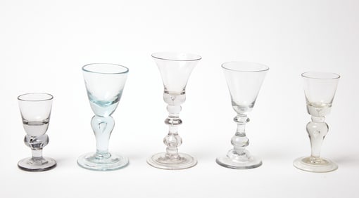 Five Early Wine Glasses
