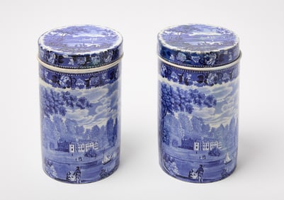 Pair of Biscuit Jars