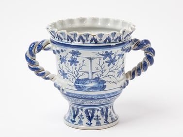 Delft Loving Cup with Twist Handles