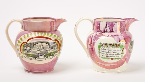 Two Sunderland Pearlware Jugs