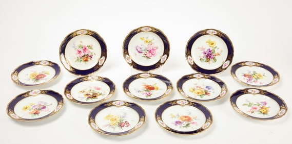 Set of Meissen Dessert Plates