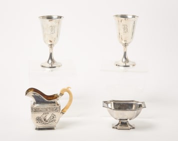 Group of Silver Vessels