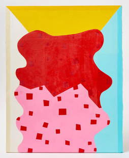 Andrew Masullo – Abstract '3974', 2002: Andrew Masullo (1957–). Abstract '3974'. Paint on canvas. Titled and dated on stretcher verso. American, 2002. H 30" W 24". Condition: No damage noted. Provenance: Washbur