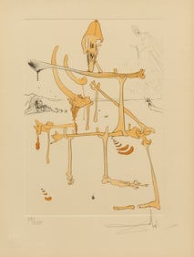 Salvador Dalí – Landscape With Skeleton