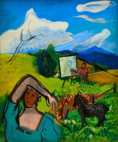 Ben Benn – Artist and His Model, 1936